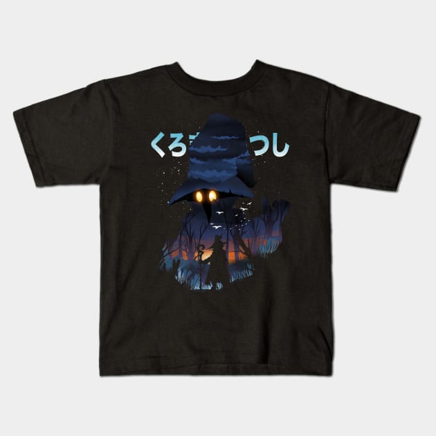 The Black Mage Kids T-Shirt by DANDINGEROZZ